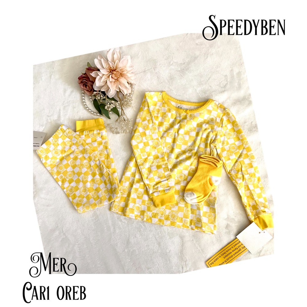 Sleep On It Daisy 3-Piece Pajama Set NWT